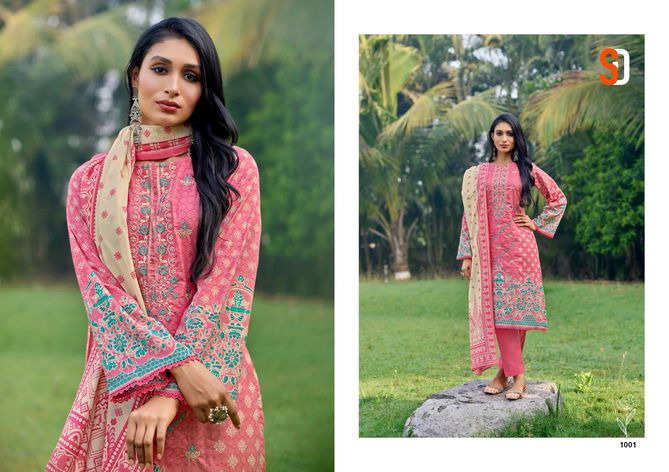 Bin Saeed Lawn Vol 6 By Shraddha Cotton Pakistani Suits Wholesale Exporters In India